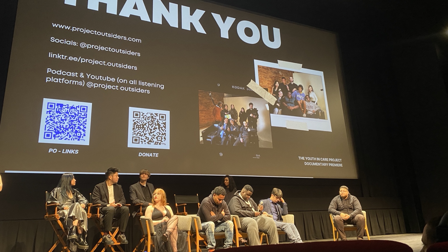 Panel conversation on stage after the screening